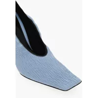 Pantofi stiletto Dama - Pantofi stiletto Bottega Veneta Leather Crunch Sharpei Pumps 9Cm Light Blue Femei (BM 11818458) - B-mall.ro