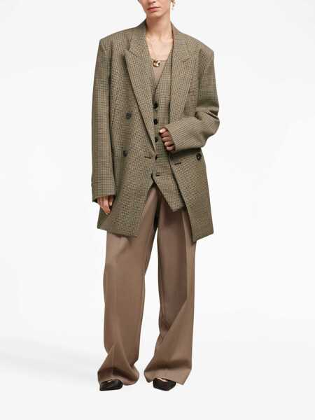 Sacouri office AMI Paris Double-Breasted Oversized Jacket MULTICOLOUR Femei (BM 11818845) 2