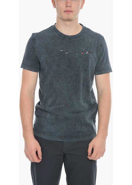 Tricouri Diesel Vintage Effect T-Diegor-E5 Crew-Neck T-Shirt Blue Barbati (BM 11819244) 1