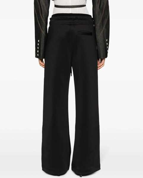 Pantaloni casual Off-White Loose Fit Pants BLACK Femei (BM 11828400) 4