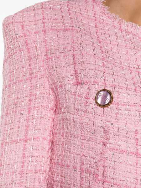 Sacouri office GCDS Cropped Jacket PINK Femei (BM 11828439) 5