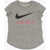 Nike Crew-Neck T-Shirt With Glittery Logo Gray