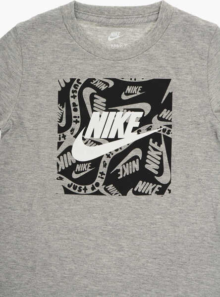 Tricouri Nike Front Printed Crew-Neck T-Shirt Gray Baieti (BM 11830266) 2