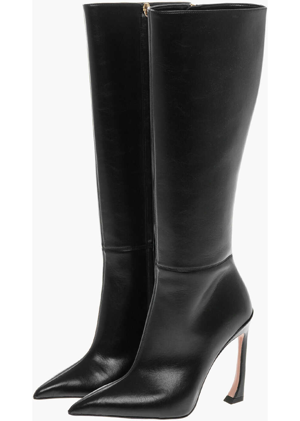 PIFERI Ludovic De Saint Sernin Faux-Leather Nadja High Leg Boots 11 Black