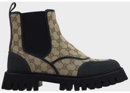 Gucci Chelsea GG Boots BEIGE EBONY/BLACK