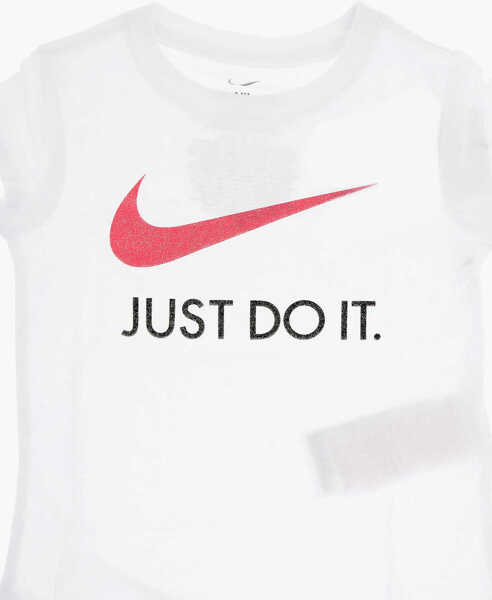 Tricouri Nike Crewneck T-Shirt With Glitter Logo White Baieti (BM 11830506) 2