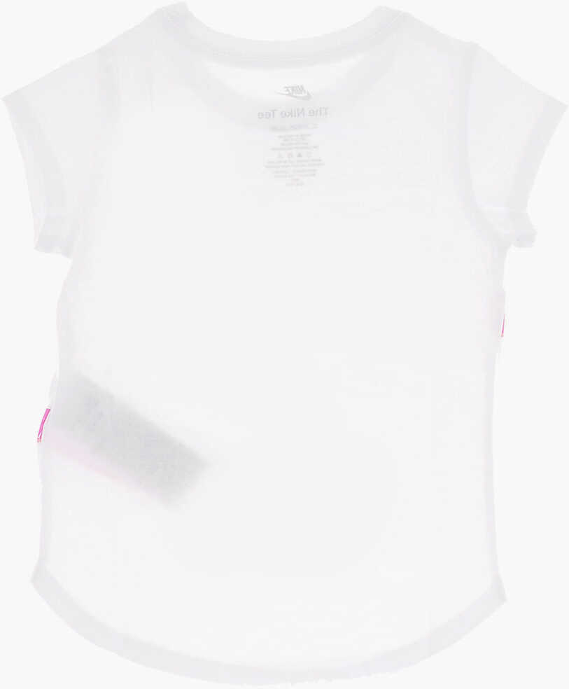 Tricouri Nike Solid Color Swooshfetti Crew-Neck T-Shirt With Contrasting L White Baieti (BM 11830509) 3