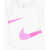 Nike Solid Color Swooshfetti Crew-Neck T-Shirt With Contrasting L White