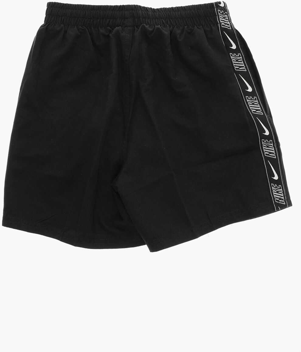 Sorturi de baie Nike Solid Color Swim Shorts With Logoed Side Band Black Baieti (BM 11831124) 3
