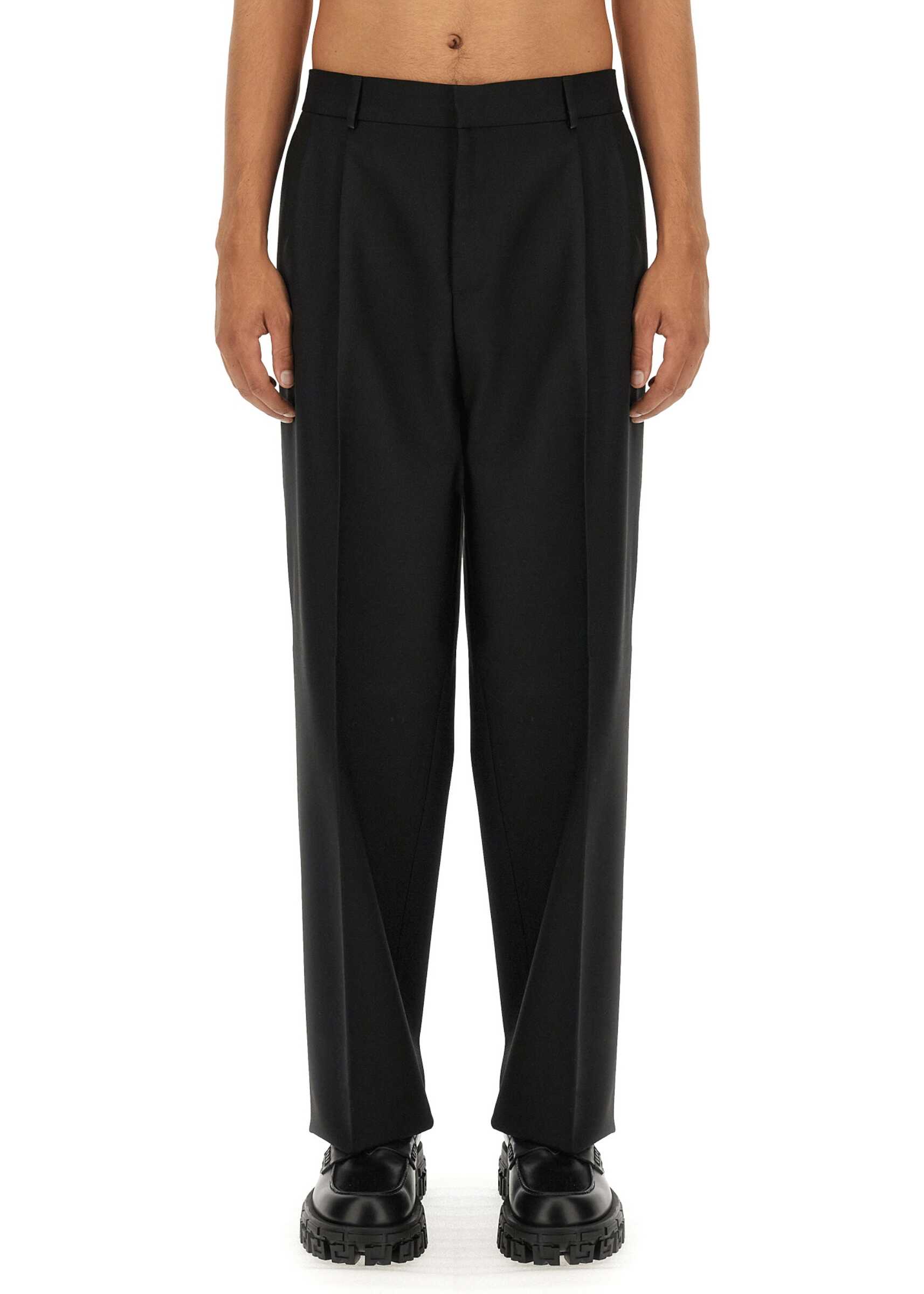 Versace Wool Pants BLACK