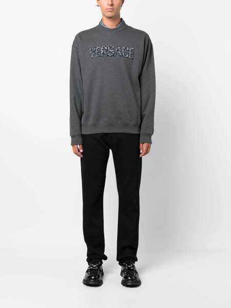 Bluze de trening Versace Sweatshirt With Crocodile Logo GREY Barbati (BM 11837223) 2