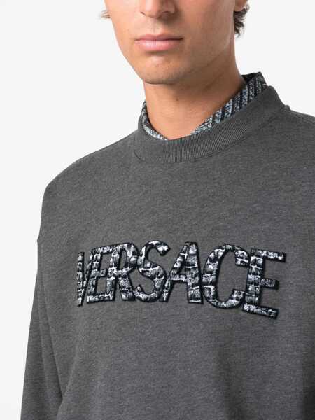 Bluze de trening Versace Sweatshirt With Crocodile Logo GREY Barbati (BM 11837223) 5