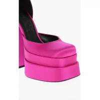 Pantofi stiletto Dama - Pantofi stiletto Versace Jewel Strap Satin Platform Pumps 17Cm Pink Femei (BM 11838417) - B-mall.ro