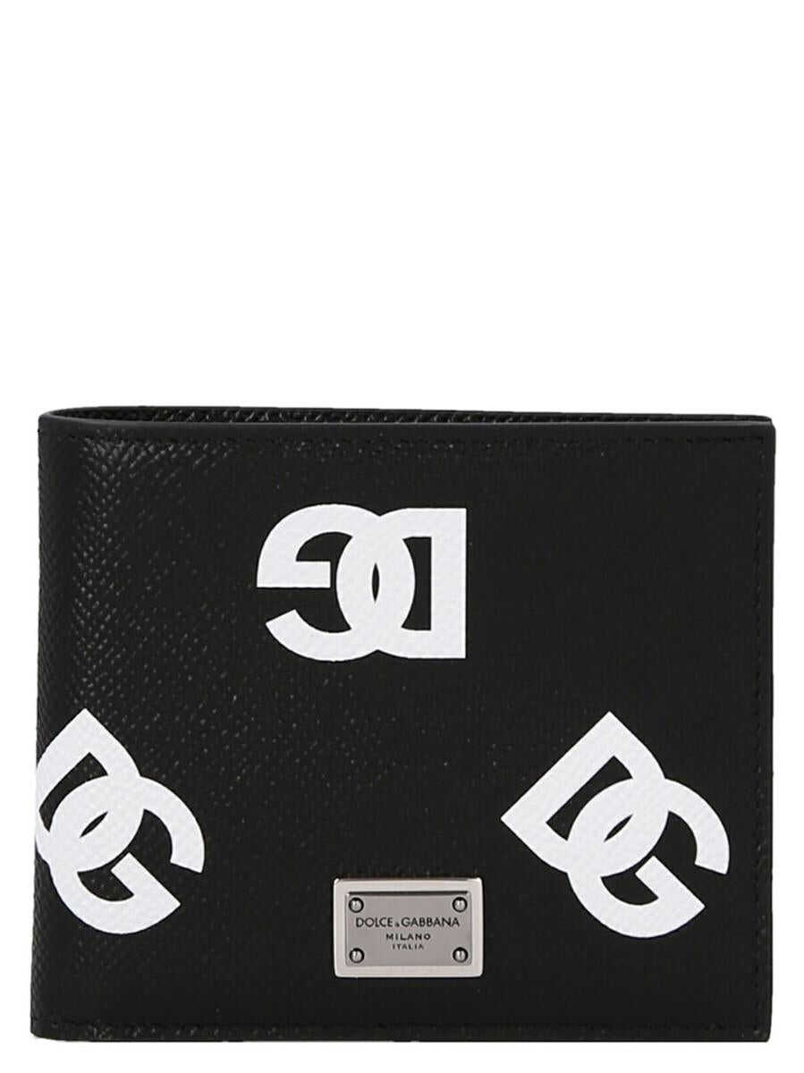 Dolce & Gabbana DOLCE & GABBANA Logo leather wallet WHITE/BLACK