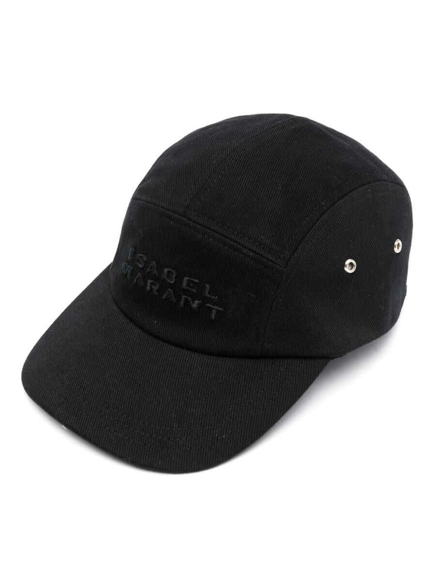 Isabel Marant ISABEL MARANT logo-embroidered cotton cap BLACK/BLACK