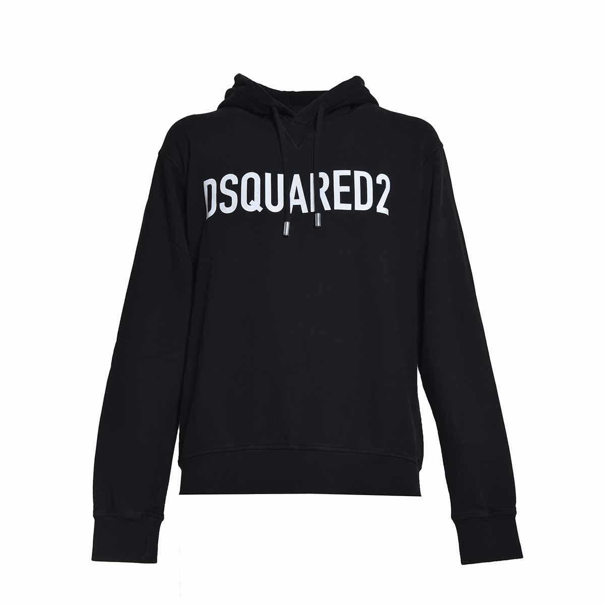 DSQUARED2 DSQUARED2 Black Cool Sweatshirt with hood and logo Dsquared2 BLACK