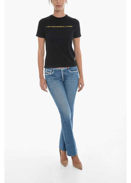 Tricouri Diesel Vintage Effect T-Reg-E4 Crew-Neck T-Shirt Black Femei (BM 11851734) 4