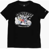 Tricouri Converse Front Printed Flaming Chuck Mobile Crew-Neck T-Shirt