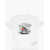 Converse Front Printed Flaming Chuck Mobile Crew-Neck T-Shirt White