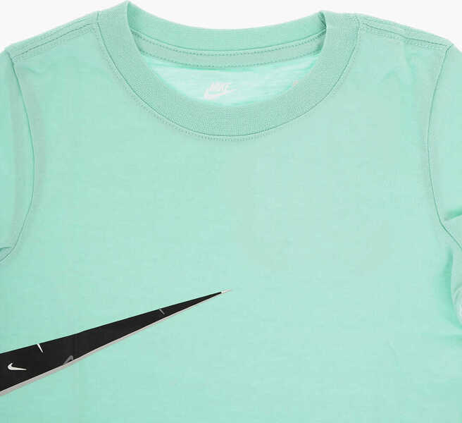 Tricouri Nike Logo Printed Solid Color T-Shirt Light Blue Baieti (BM 11863167) 2
