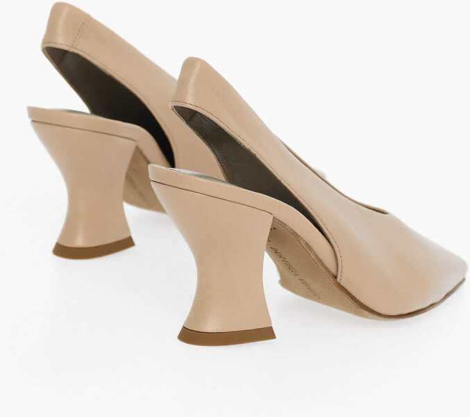 Pantofi stiletto Bottega Veneta Lambskin Almond Pumps 8Cm Brown Femei (BM 11865774) 2