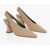 Bottega Veneta Lambskin Almond Pumps 8Cm Brown