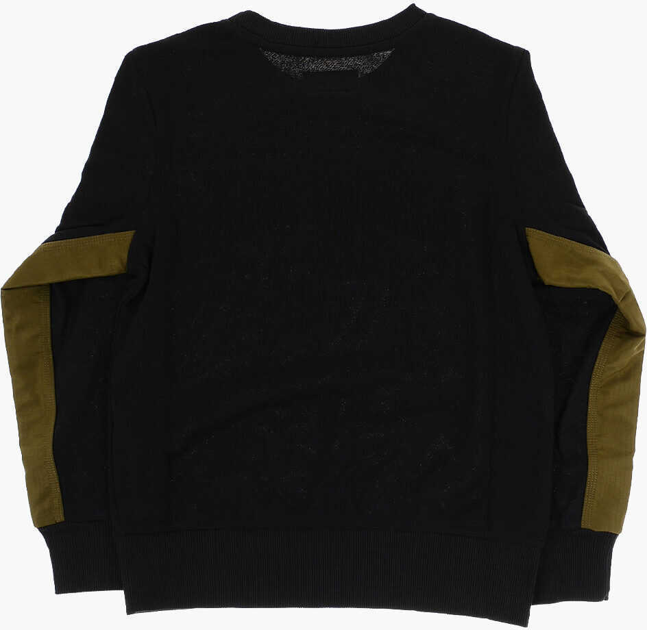 Bluze de trening Converse All Star Front Printed Crew-Neck Sweatshirt Black Baieti (BM 11874102) 3