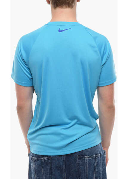 Tricouri Nike Swim Crew-Neck Hydrogu T-Shirt With Maxi Frontal Logo Light Blue Barbati (BM 11875095) 2