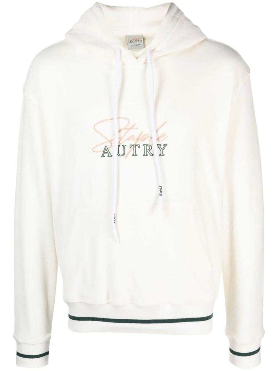 AUTRY AUTRY HOODIE WITH EMBROIDERY X JEFF STAPLE WHITE