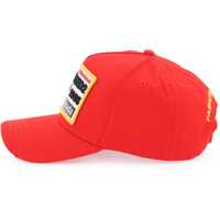 Sepci pentru Barbati - Sepci DSQUARED2 Baseball Cap With Logoed Patch RED Barbati (BM 11887848) - B-mall.ro