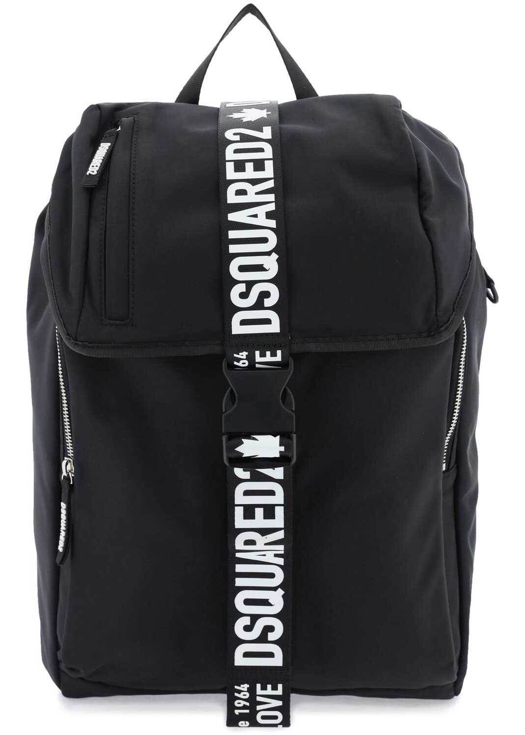 DSQUARED2 Made With Love Backpack BLACK