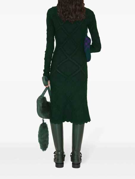 Rochii elegante Burberry Aran Knit Dress GREEN Femei (BM 11889627) 4
