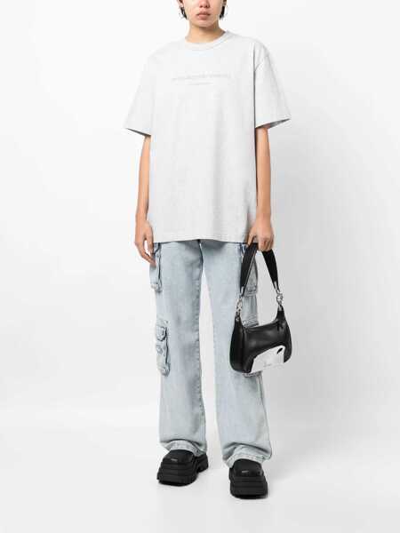 Tricouri Alexander Wang T-Shirt With Logo GREY Femei (BM 11889699) 3