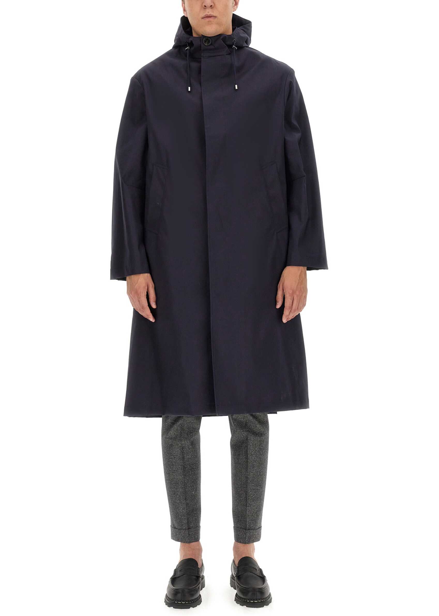 MACKINTOSH Wolfson Coat BLUE