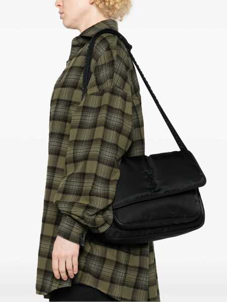 Genti de mana Saint Laurent Niki Camera Shoulder Bag NERO/NERO Barbati (BM 11900160) 2