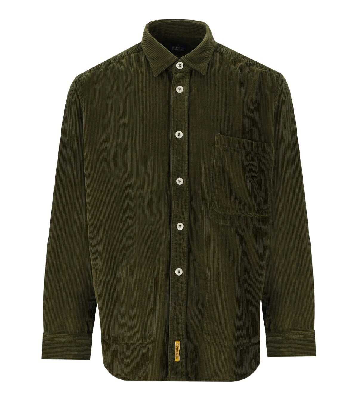 B-D BAGGIES B-D BAGGIES HARLEM MILITARY GREEN OVERSHIRT Green