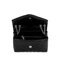 Genti de umar Saint Laurent Dama - Genti de umar Saint Laurent Saint Laurent Loulou Leather Shoulder Bag Black Femei (BM 11911719) - B-mall.ro