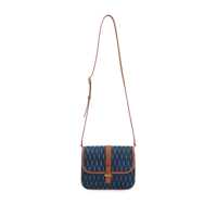 Genti de umar Saint Laurent Dama - Genti de umar Saint Laurent Saint Laurent Satchel Fabric Shoulder Bag Navy Femei (BM 11912283) - B-mall.ro