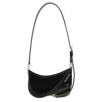 Genti de umar Mugler 'Small Denim Spiral Curve 01' Shoulder Bag Femei