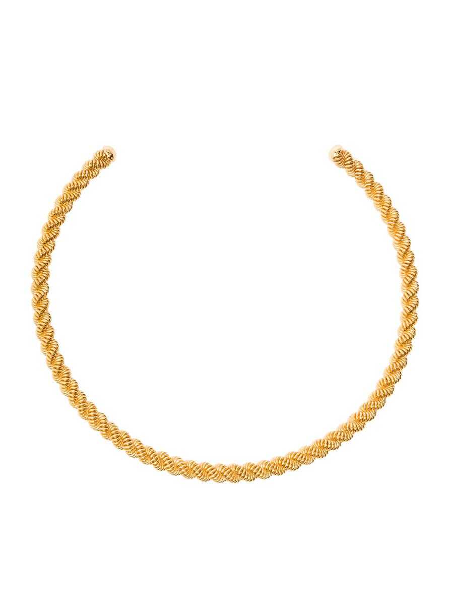 FEDERICA TOSI 'Grace' Golden Choker in 18K Gold-Plated Metal Woman GREY image12