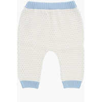 Pantaloni casual pentru Baieti - Pantaloni casual Fendi Embroidered Pants With Elastic Waistband Light Blue Baieti (BM 11968698) - B-mall.ro