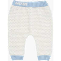 Pantaloni casual Embroidered Pants With Elastic Waistband Baieti