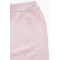 Pantaloni casual pentru Baieti - Pantaloni casual Fendi Cotton And Cashmere Pants With Elastic Waistband Pink Baieti (BM 11969271) - B-mall.ro
