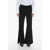 Prada Flared Virgin Wool Gabardine Pants With Belt Loops And 4 Poc Black