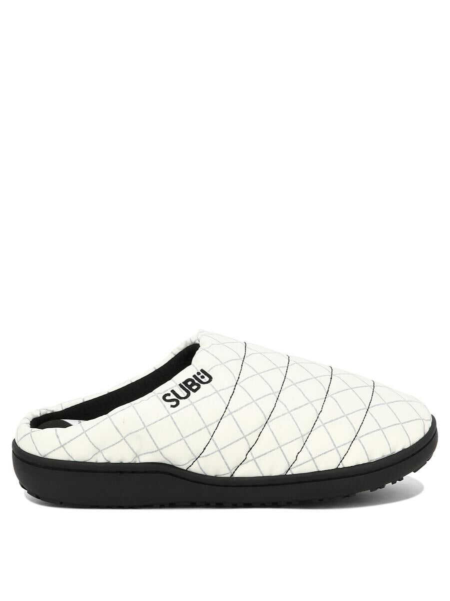 AND WANDER AND WANDER "And Wander x SUBU Reflective Rip" slippers WHITE