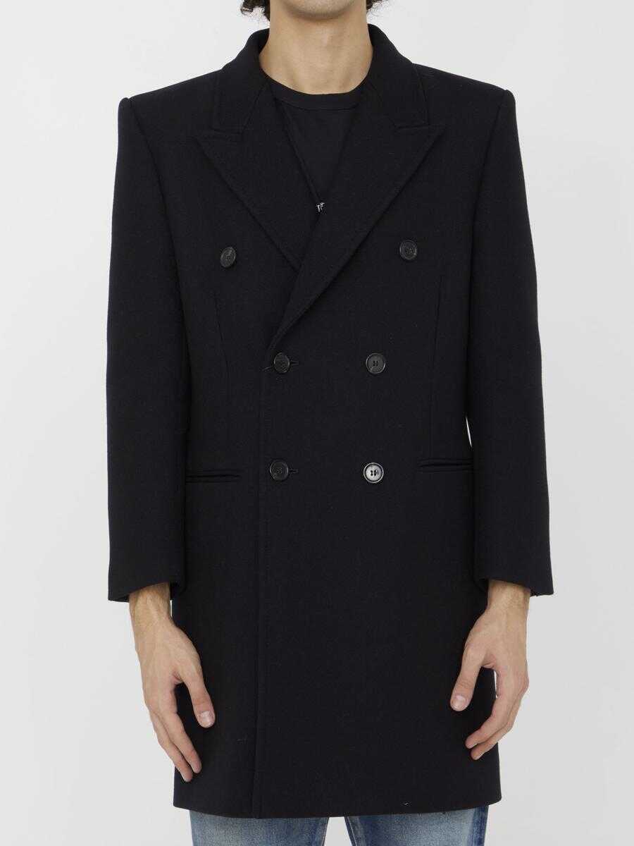 Saint Laurent Wool coat BLACK
