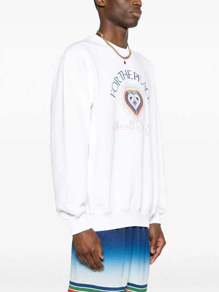 Bluze de trening Casablanca Sweatshirt With Logo WHITE Barbati (BM 11979696) 3