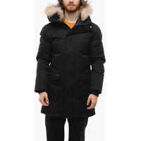 Geci de iarna Multipocketed Yves Down Jacket With Coyote Fur Barbati