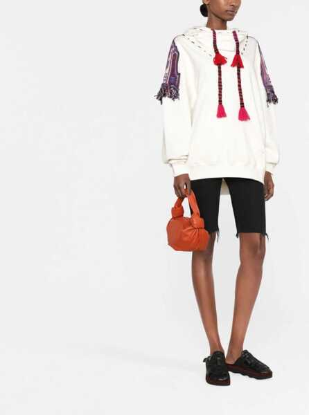 Bluze de trening ETRO Hoodie With Shoulder Patches And Tassels White Femei (BM 11984475) 2