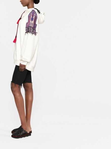 Bluze de trening ETRO Hoodie With Shoulder Patches And Tassels White Femei (BM 11984475) 3